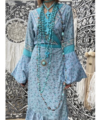 Kimono Flower Turquoise Jasmine Sissi ouvre sa boutique