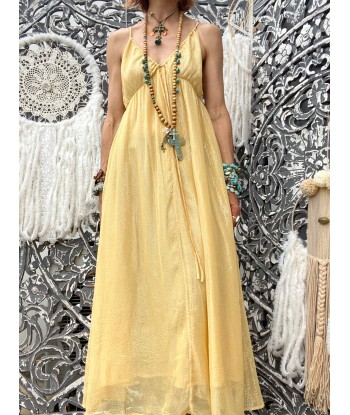 Robe Alba Long Marbella Yellow Sundress ouvre sa boutique