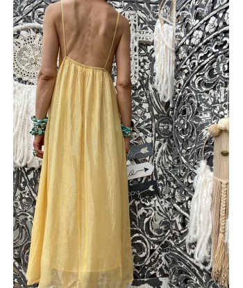 Robe Alba Long Marbella Yellow Sundress ouvre sa boutique