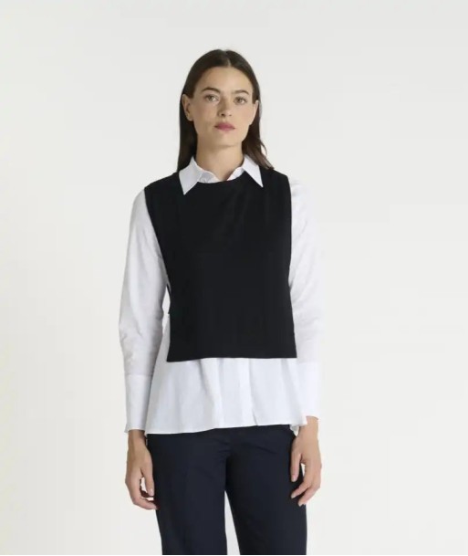 Pull sans manches Hana San Mokin Noir ou a consommer sur place