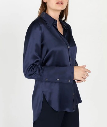 Chemise Hana San Nisha Bleu Nuit pas cher 