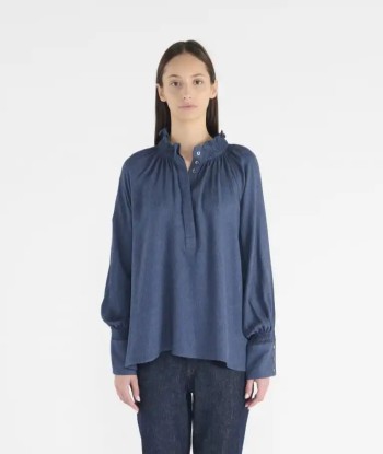 Blouse Hana San Zita Bleu Brut Les êtres humains sont 