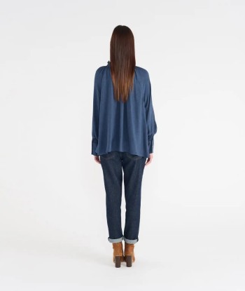 Blouse Hana San Zita Bleu Brut Les êtres humains sont 