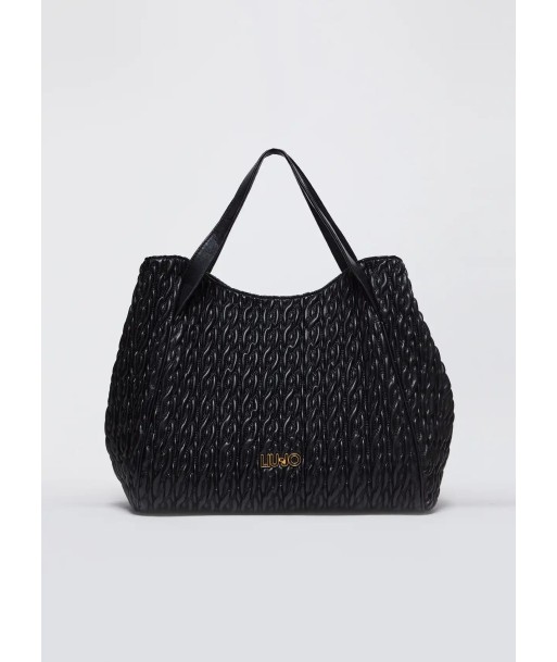 Sac Shopper Liu Jo matelassé avec pochette Nero Vous souhaitez 