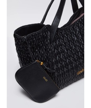 Sac Shopper Liu Jo matelassé avec pochette Nero Vous souhaitez 