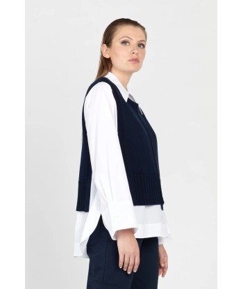 Pull Hana San Nicolas Bleu Nuit livraison et retour toujours gratuits