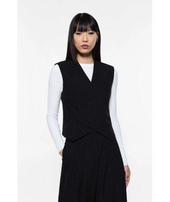 Gilet Imperial croisé à rayures Nero en ligne