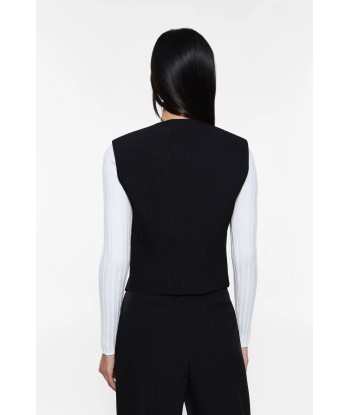 Gilet Imperial croisé à rayures Nero en ligne