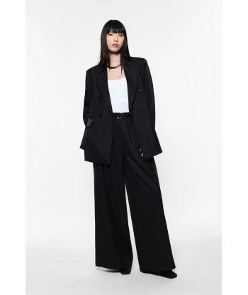 Pantalon large Imperial ceinturé à rayures Nero 50-70% off 