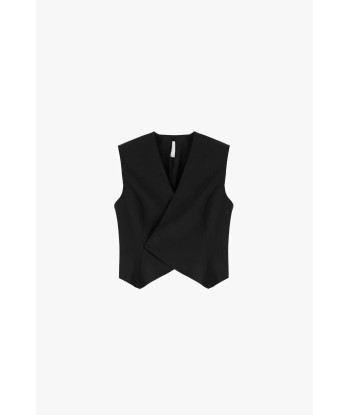 Gilet Imperial croisé à rayures Nero en ligne