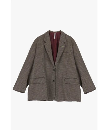 Blazer Oversize Imperial Carreaux Marrone/Nero la chaussure