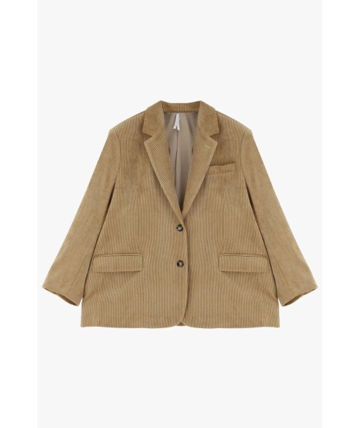 Blazer Oversize Imperial Velours côtelé Cammello outlet