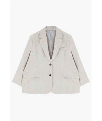 Blazer Oversize Imperial Velours côtelé Latte basket pas cher