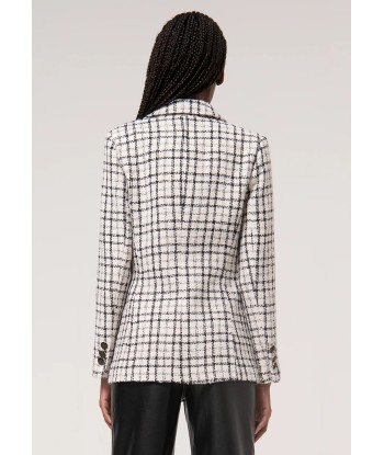 Blazer Fracomina en tweed Black/Cream en linge