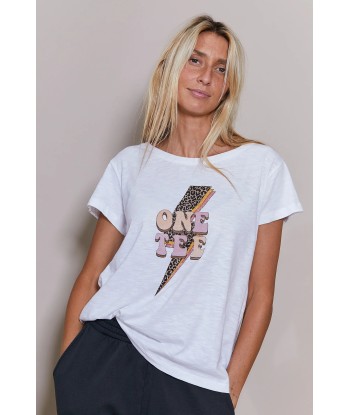 T-shirt One Tee Ava Groovy Blanc Economisez 