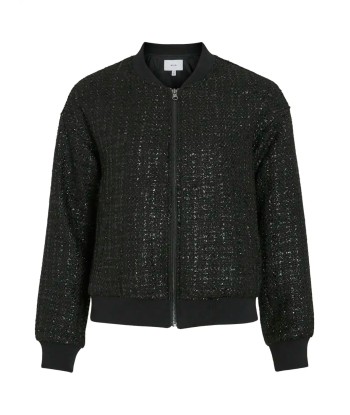 Bomber Vila Vikippi Tweed Black Beauty vente chaude votre 