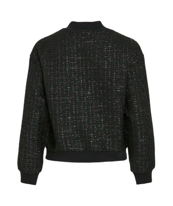 Bomber Vila Vikippi Tweed Black Beauty vente chaude votre 