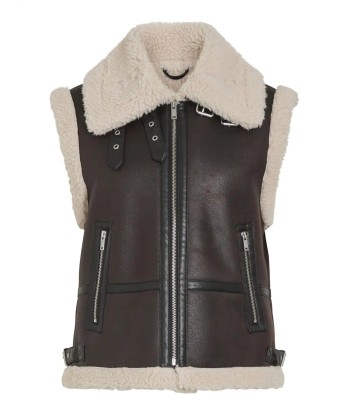 Gilet sans manches Vila Virisi Coffee Bean pas cheres