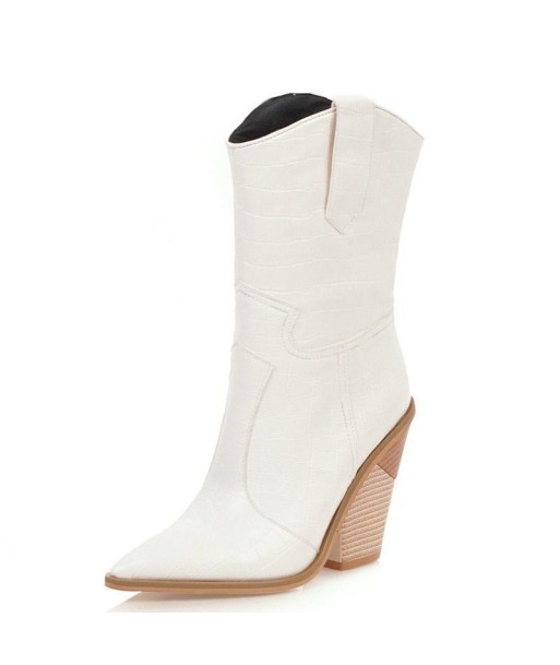 Bottines Blanches Western la chaussure