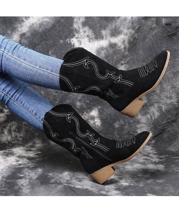 Boots Western Femme Noir les ligaments