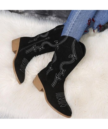 Boots Western Femme Noir les ligaments