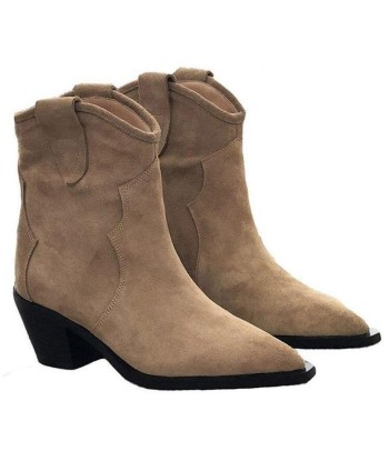 Boots Western Femme Daim pas cher chine