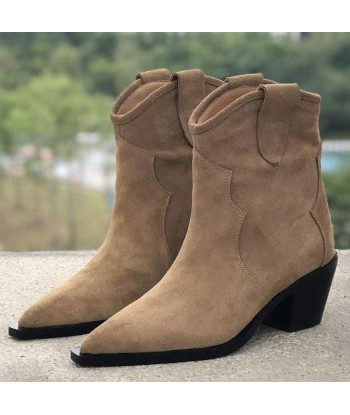 Boots Western Femme Daim pas cher chine