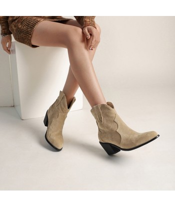 Boots Western Femme Daim pas cher chine