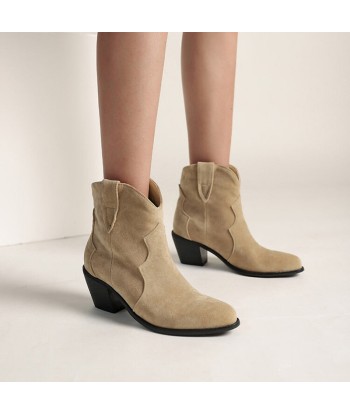 Boots Western Femme Daim pas cher chine