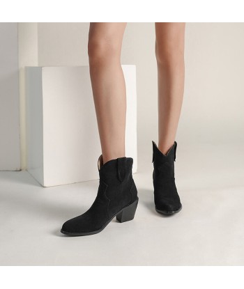 Boots Western Femme Daim pas cher chine