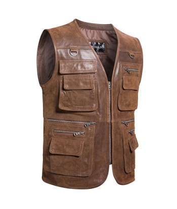 Gilet Cuir Homme Western sur le site 