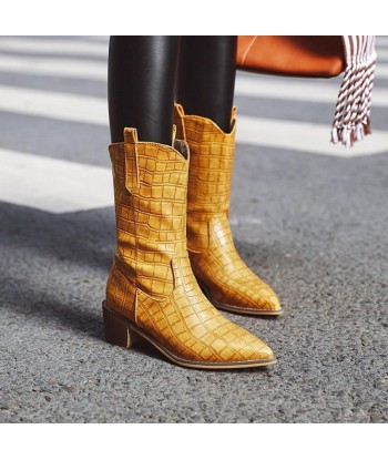 Botte Western Femme Jaune En savoir plus