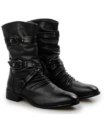 Bottes Western Noires Cuir d'Europe débarque