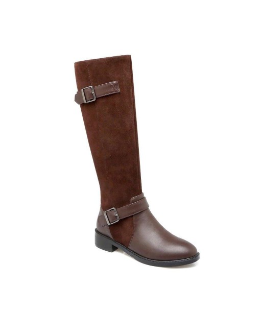 Botte Cuir Équitation Western Sangle est présent 