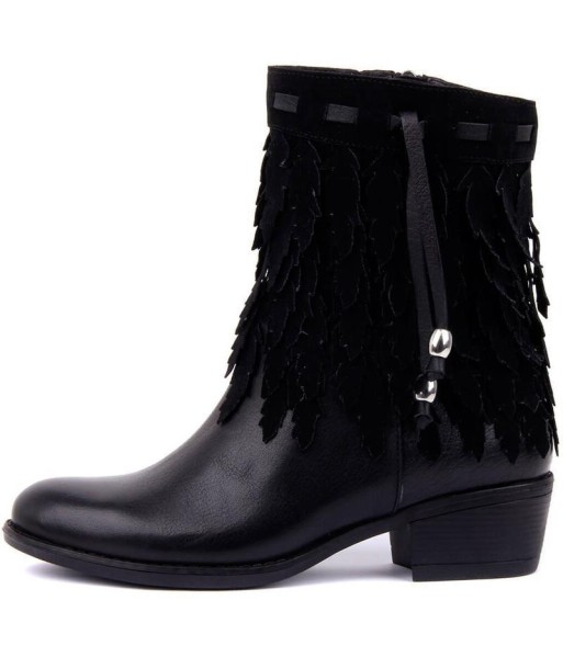 Bottine Western Cuir Noir Femme 2023