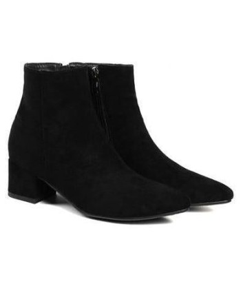 Bottes Style Western En Daim Noire de l' environnement