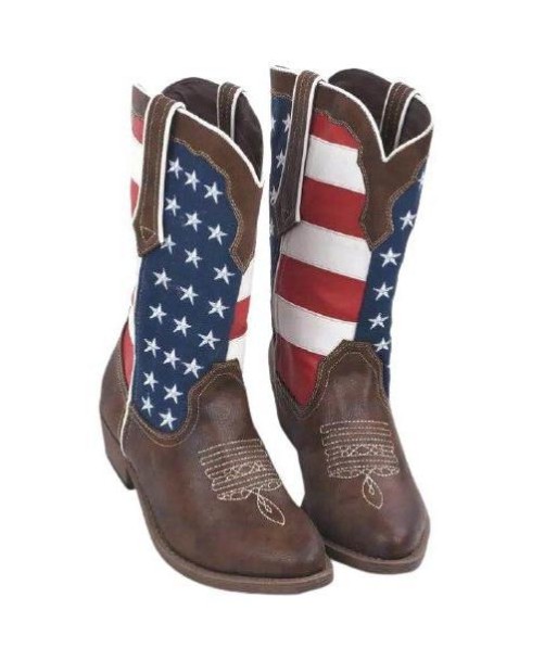 Bottes Western Drapeau Américain Profitez des Offres !