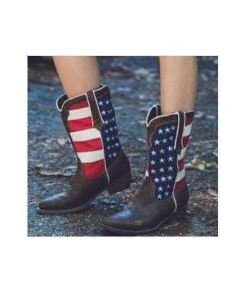 Bottes Western Drapeau Américain Profitez des Offres !