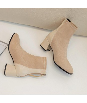 Bottines Western Femme Beige à prix réduit toute l'année