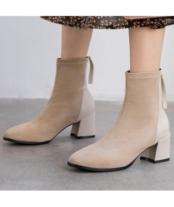 Bottines Western Femme Beige à prix réduit toute l'année