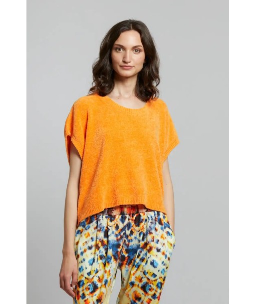 Pull sans manches Maevy Peluche Orange meilleur choix