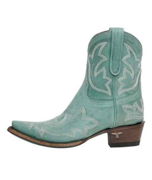 Bottes Cowboy Femme Turquoise rembourrage situé sous