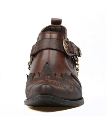 Botte Western Cuir Marron basket pas cher