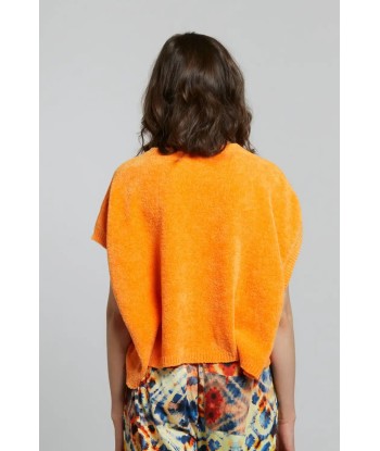 Pull sans manches Maevy Peluche Orange meilleur choix