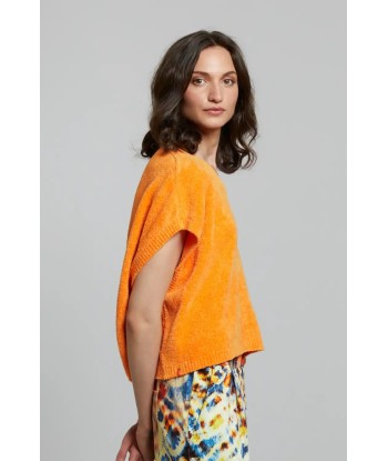 Pull sans manches Maevy Peluche Orange meilleur choix