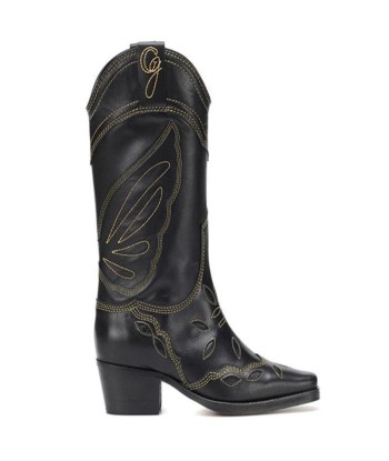 Bottes Type Western Mi Mollet basket pas cher