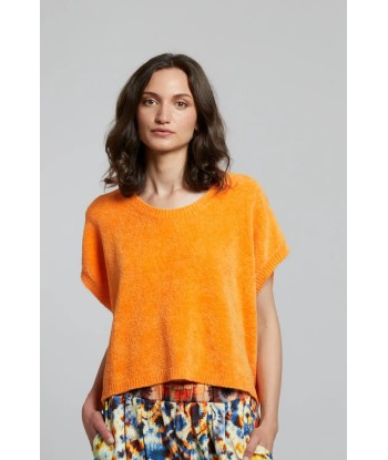 Pull sans manches Maevy Peluche Orange meilleur choix