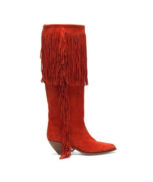 Bottes Western Cowgirl Rouges Livraison rapide