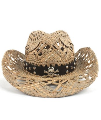 Chapeau Cowboy en Paille Pirate soldes