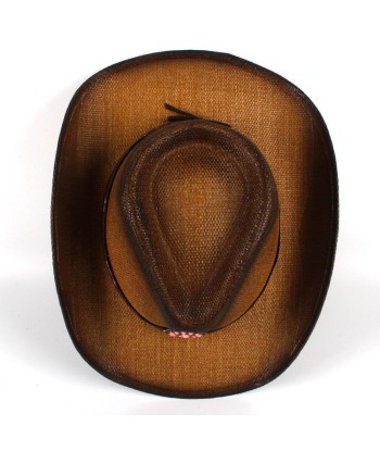 Chapeau Cowboy Paille Marron la colonne vertébrale